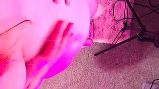 Small Dick Redhead Shemale Jacking off and Cumming a Huge Load