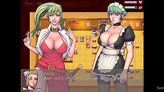 Busty maid, stepmom, futa game