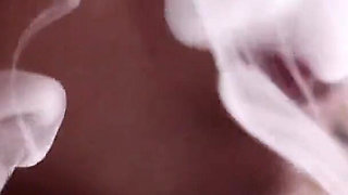 Smoking Fetish: Solo Sexy Video of Hot Blonde Bratty MILF Glaminatrix Close up Red Lips