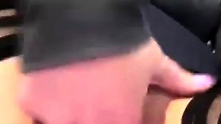 The beauty is having fun masturbating at work