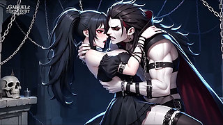 Goth Girl Bound by Vampire Lord - BDSM Monster Hentai 1