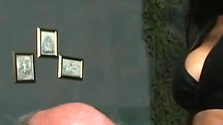 Humiliating dildo sucking