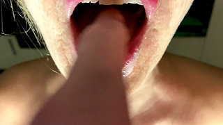 Femdom milf made him cum twice in a row .