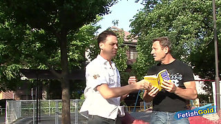 Busty asian girl gets hammered rough by two older guys