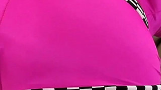 Brunette Racer Chick Sucks POV Cock and Takes Facial