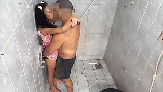 Fuckfest in the shower with my daughter-in-law.