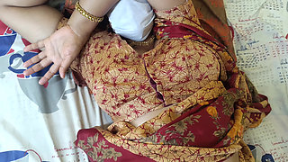 Red Color Saree Cheating Housewife 2