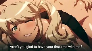 Hairy Juicy Busty Blonde Gets Creampie Filled in Uncensored Hentai Sex