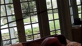 Sexy skinny blonde babe gets fucked on the sofa and gets cum on her face