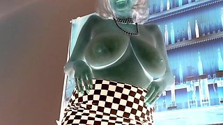 Big ass webcam slut in black stockings squirting like