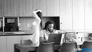 Cock-Craving Socialite Verona Sky DPd by Two Black Brothers GP2084