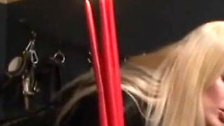 Humiliating wax play