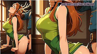 Keyleth From Critical Role - The Fawn Looks At You With Cute Eyes With Car Toon