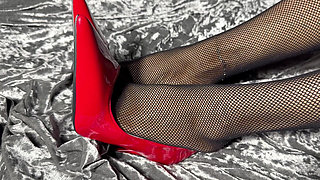 Something for the Foot and High Heels Lovers, I Show My Pumps, Feet in Stockings