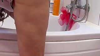 Hair Wash Bent Over the Bathtub 2