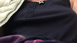 Almost got caught playing with my pussy on the train in my riskiest public wank video yet!