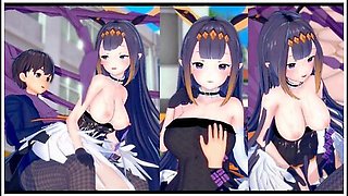 [hentai Game Koikatsu! ]have Sex With Big Tits Vtuber Ninomae Inanis.3dcg Erotic Anime Video