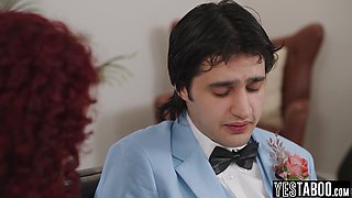 Big jugs mom wife fucks 18-year-old stud