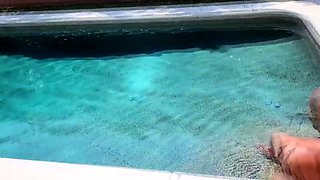 Ember Snow’s Steamy BBC Poolside Fuck with Her Friendly