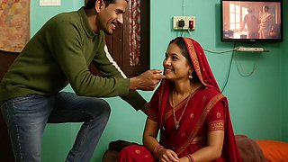 Indian Rajsthani Village Stepsister Hot Romantic With Kiss By -wife2