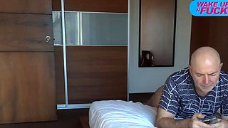 Teen brunette college girlfriend homemade POV blowjob