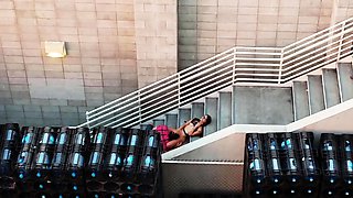 Chubby amateur nude on hidden cam