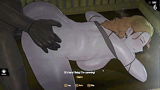 Hentai Game - Arrival of the Goddess - Slutty Hot Sexy Blonde Woman  Gets Her Pussy Smashed By The Tribal Chief