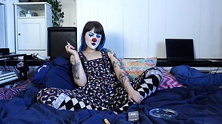 Smoking fetish, fur covered, armpit smell