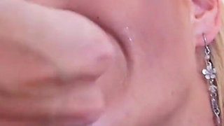Blonde MILF Wife Mia Fortune Sucks and Fucks at the Gloryhole