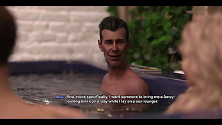 My Bimbo Dream 41 - Hot Latina Gives Double Handjob in Jacuzzi
