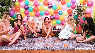 Ersties - Dare Ring 6some - Six Beautiful Women Play Truth Or Dare (Part 1 of 5)