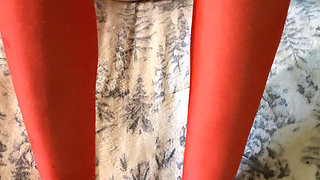 Goode Girl Ties, Licks and Sucks Hubby's Cock and Balls and Fucks Herself