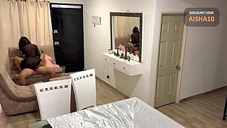 Super Hot Latina Cheats on Husband with Delivery Guy, Fucks Him with Doll and Her Tight Ass - Aisha & Juan