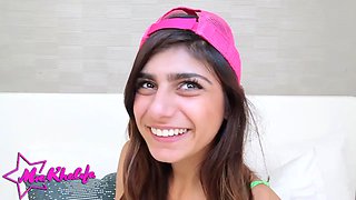 Mia Khalifa - Mia Khalifa gets her pussy opened up & her tits decorated in jizz in a wild screw sesh