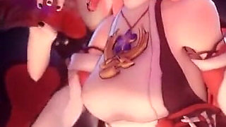Yae Miko Surrounded by Hilichurl Cocks Gangbang Threesome Double Handjob - Genshin Impact Porn