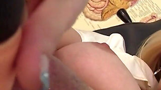 I hunt my cunt - nurse Lucie looks into her pussy with speculum in gynecological surgery