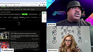 Live 50 Min Superbowl Sunday Mrflourish Podcast Stream with Co-host Taylor Vixxen