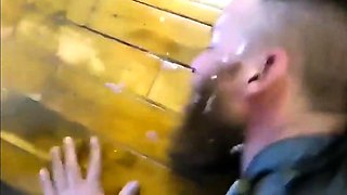 Hipster Destroyed by Big Cocks in Gangbang