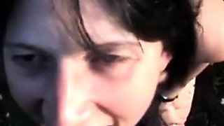 Mature brunette's anal cheating orgasm