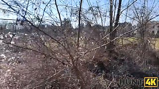 Hunt4k. such a supreme fuck for cash in the car