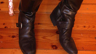 Worship My Riding Boots with Your Tongue