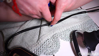 9 month PREGNANT girl tries out her new CLIT SUCKER!