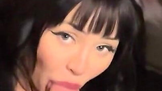 Cute Girl with Cat Ears Sucks a Big Cock