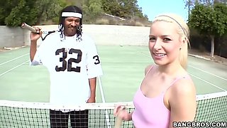 Blonde Anikka Albrite's Facial and Gaping Pussy