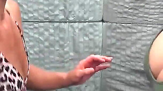 Two Sexy MILF Sluts Wrestling All Over the Gym