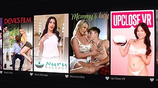 DEVILS FILM - Naughty Wife Leads Hot Threesome With Sexy Neighbor And A Strap-On: Porn