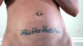 Blonde tight pussy babe solo toy fun in glamour masturbation