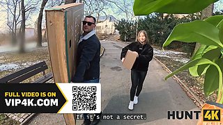 Hunt4k. curvy amalia davis showed her underwear and snatch to her neighbour