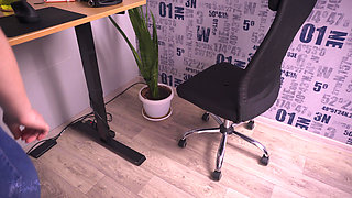 Hot Coworker in Tight Jeans Office Facesitting Fantasy