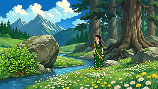 Neelam bhabhi jungle me fake cock chut me dal rahi thi, Raju comes and fucks Neelam ki bade lund se chudai karta hai.